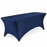 Navy 8FT Spandex fitted tablecloths